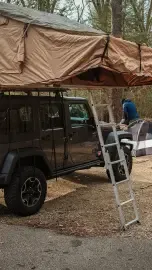 4x4 rooftop tent and camping setup for overlanding